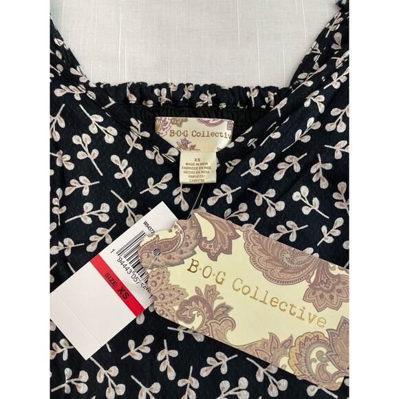 B*O*G Collective Mini Dress with Split Ruffled Sleeves Women's XS NWT - Picture 7 of 9